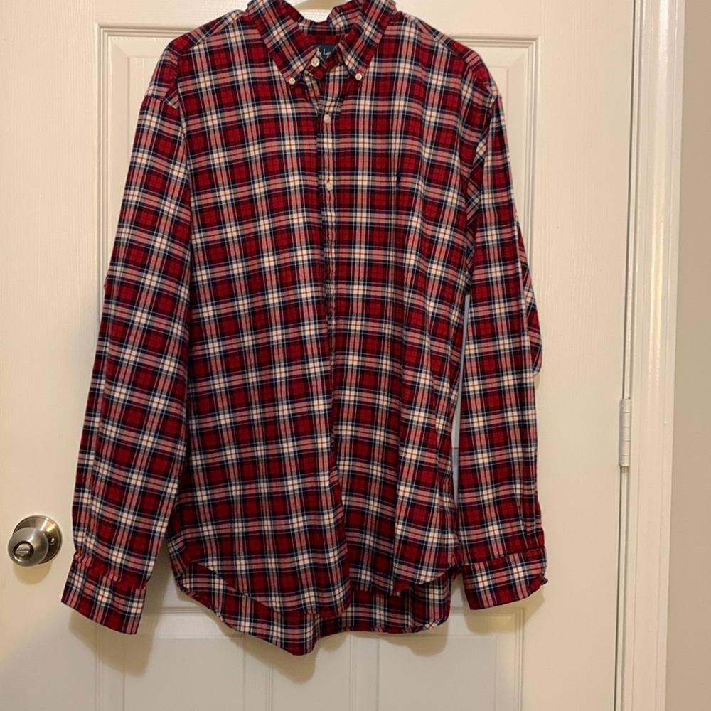 POLO Ralph Lauren men’s plaid dress shirt. Classic fit. Size XL